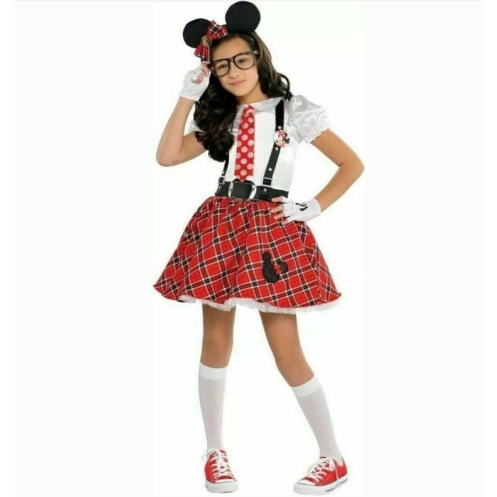 Disney Minnie Mouse Nerd Halloween Costume‎ - Child Medium
